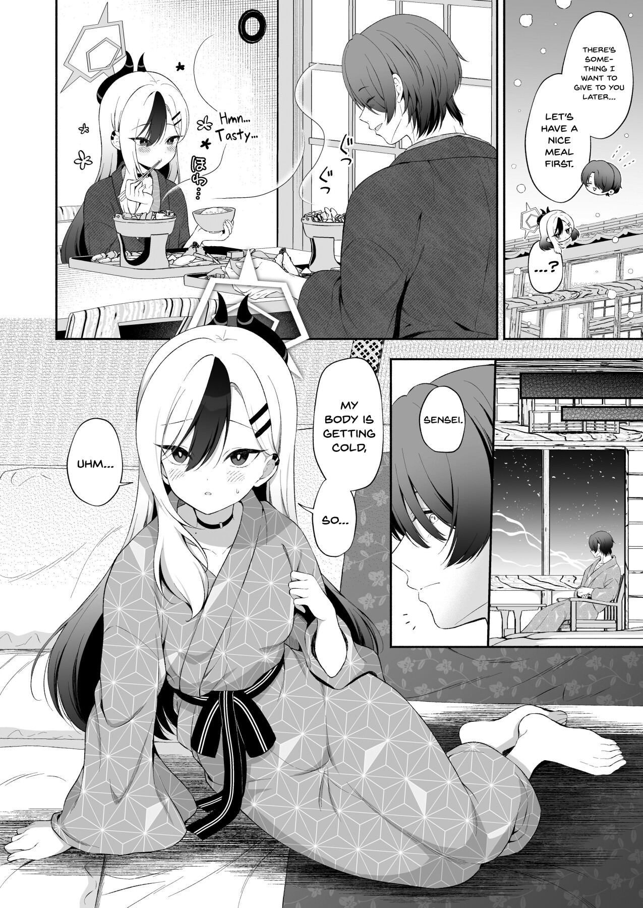 Hentai Manga Comic-Onsen Kayoko and sweet eroticism + A story about Kayoko and the teacher showing each other their masturbation-Read-4